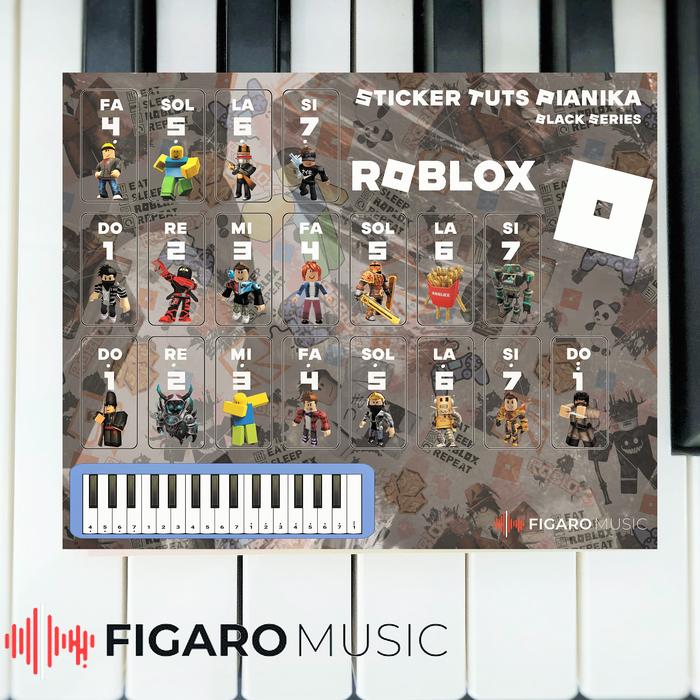 Gambar Stiker Pianika Roblox - Sticker Tuts Pianika Melodica Seri Roblox - Hitam dari Figaro Music undefined Tokopedia