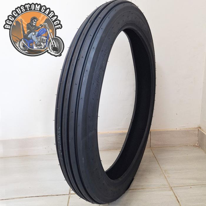 Gambar Vintage Tires ribbed ring 21 - 3.00 . 16 - 5.00 . Ban Classic Import salur Model Firestone . Ban Motor Custom Chopper . Bobber . Harley Davidson - 21 - 3.00 dari Bgg Custom Garage undefined Tokopedia