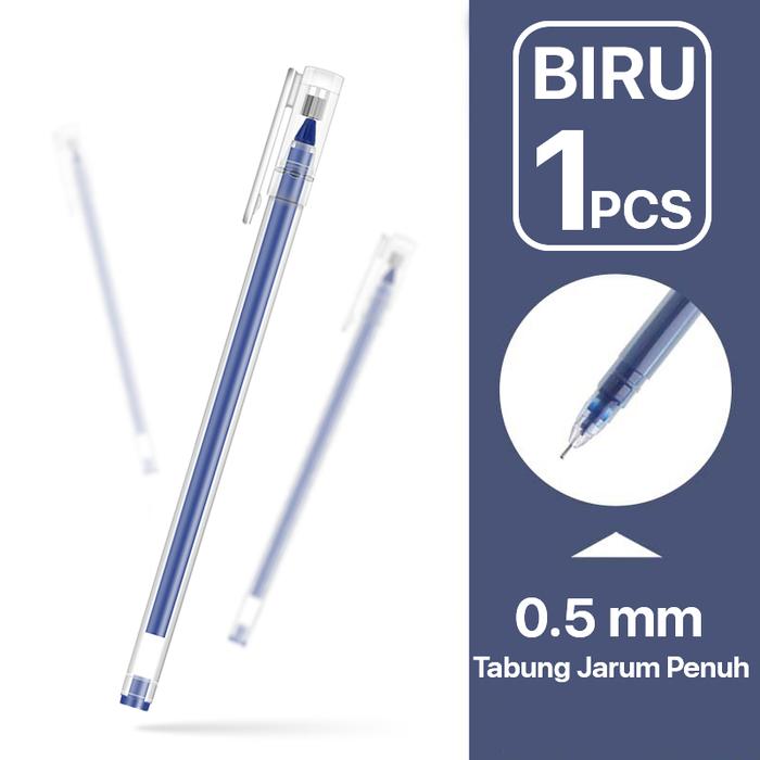 Gambar [READY] Aimilo Gel Pen Pulpen Gel 3 Warna 0.5mm 1 PCS Stationery Red - 1 PCS Biru dari Aimilo OfficiaI Store undefined Tokopedia