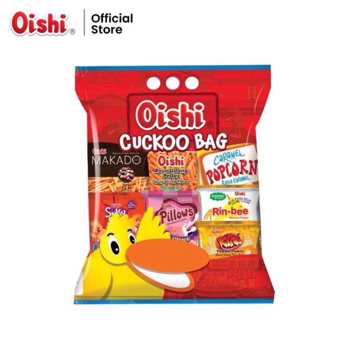 Gambar ￼PAKET SNACK ULANG TAHUN /HAMPERS OISHI RED GIFT PACK DAN CUCKOO BAG PACK- hampers oishi murah meriah Makanan - Cucko bag dari BOXARUNIKA_NEW undefined Tokopedia