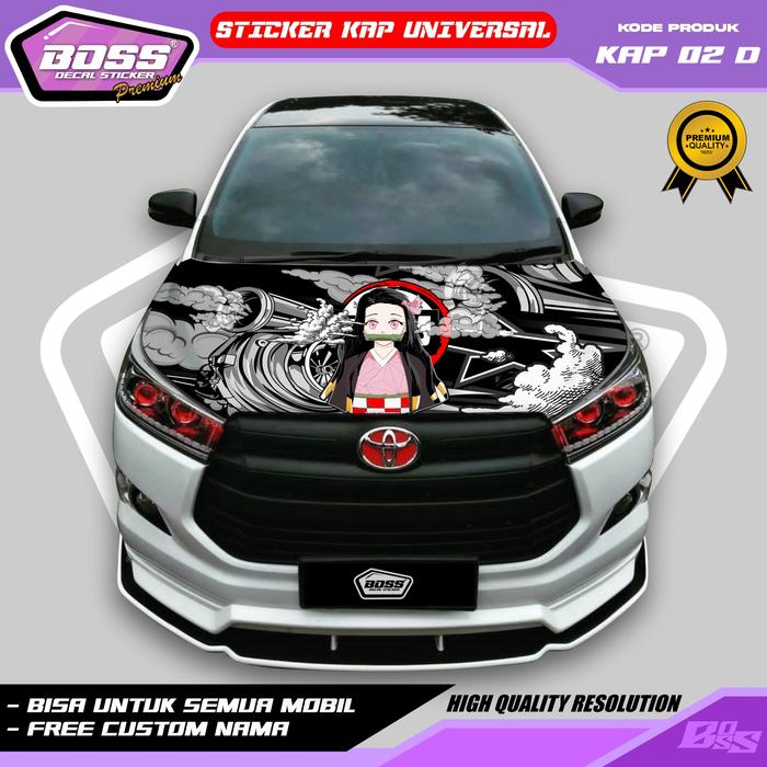 Gambar KAP02-STIKER KAP MESIN TURBO DIESEL CUSTOM MOBIL SIGRA CALYA MOBILIO JAZZ AYLA AVANZA INNOVA - KAP02 D, Doff dari Bosstiker undefined Tokopedia