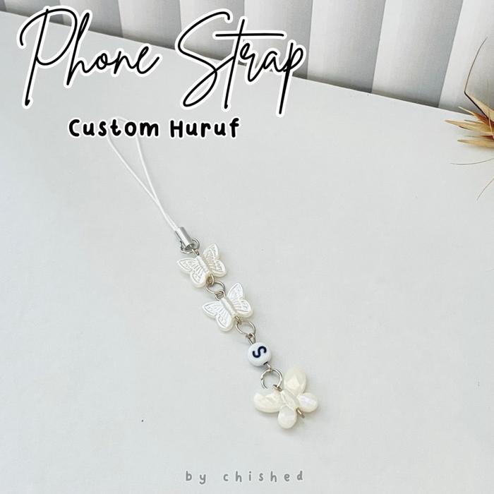 Gambar Phone Strap Custom Inisial Nama - Pully, “A” dari CHISHED undefined Tokopedia