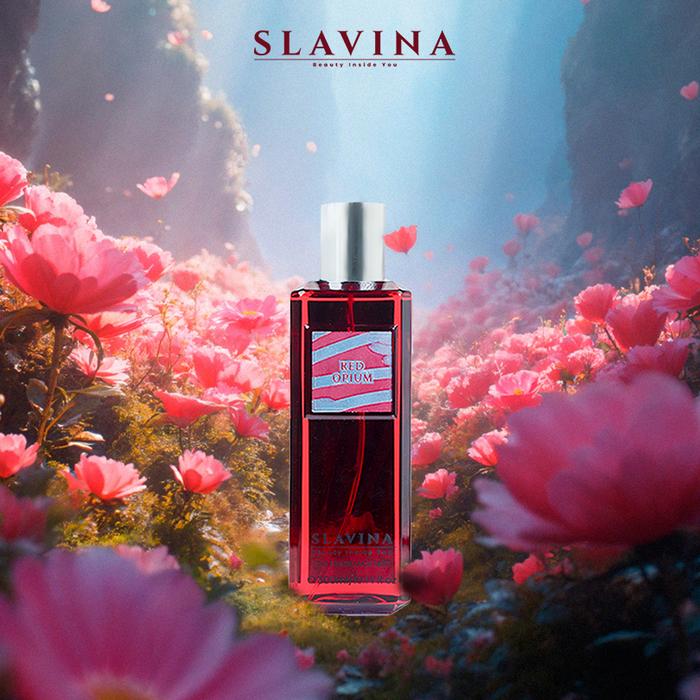 Gambar [Exclusive Toko Mama Gigi] SLAVINA Body Mist | Fragrance Parfum Wangi Nagita Slavina Tahan Lama - Body Mist Red Opium dari Slavina undefined Tokopedia