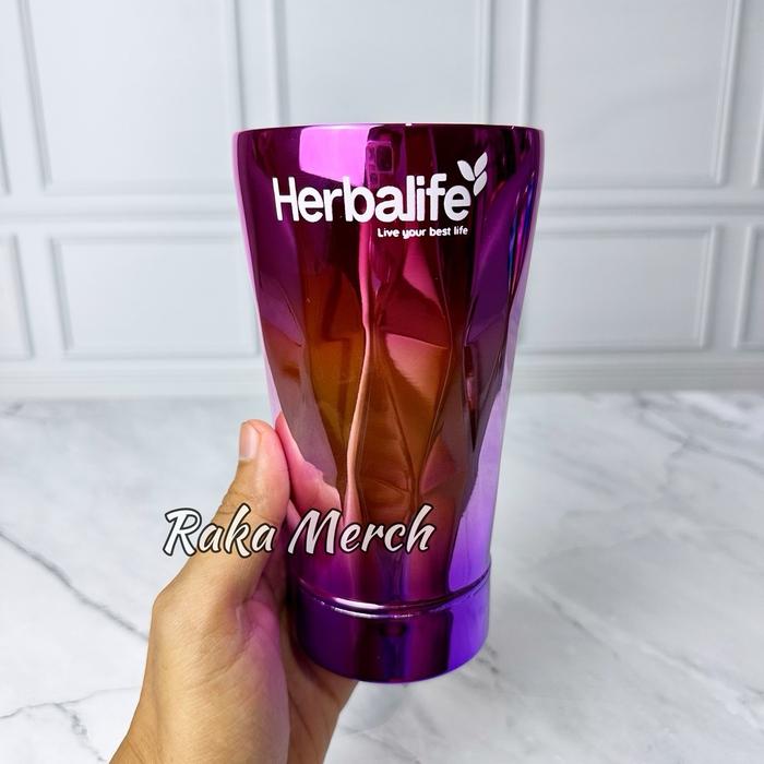 Gambar Tumbler termos botol minum herbalife bahan stainless steal 500 ml - Galaxy Ungu dari Raka Merchandise undefined Tokopedia