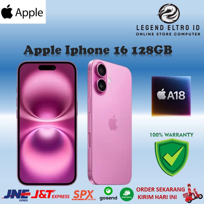 Gambar Apple iPhone 16 128GB Garansi Resmi Indonesia iBox 100% Original - 128GB PINK GRS RSMI INDONESIA TAM dari LEGEND.ELTRO.ID undefined Tokopedia