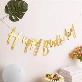 Gambar Banner Happy Birthday Gold Silver Rose Rosegold Tulisan Selamat Ucapan Ulang Tahun Bentuk Ultah Besar Party Mainan Hias Hiasan Dinding Dekorasi Dekor Decoration Foil Warna Wisuda Graduation Elegan Bagus Peralatan Art DIY High Quality - Gold dari Grosir Prakarya undefined Tokopedia