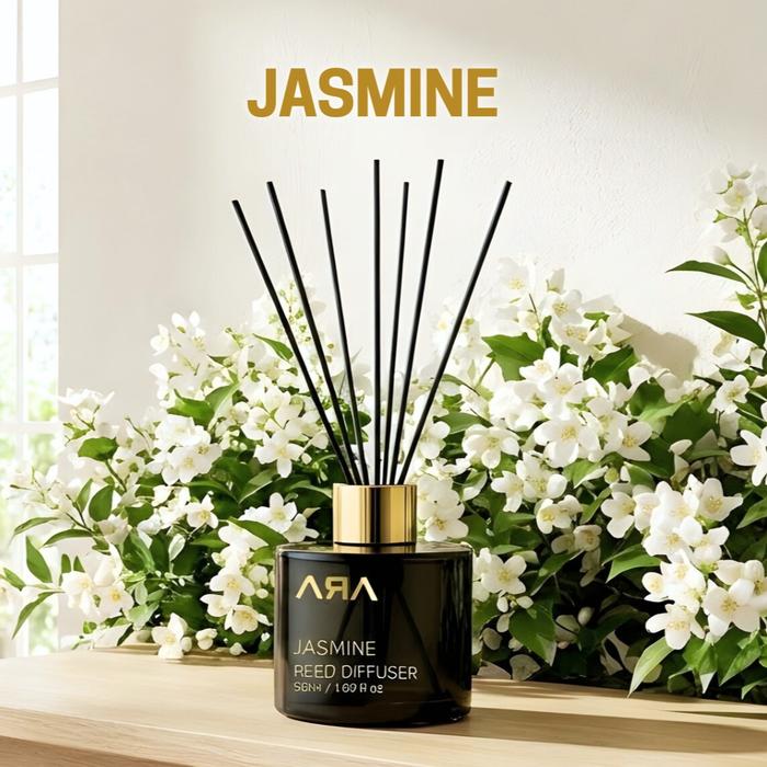 Gambar ARA Reed Diffuser JASMINE Pengharum Pewangi Ruangan Aromatherapy - DIFFUSER JASMINE dari Rumahwangiara Store undefined Tokopedia