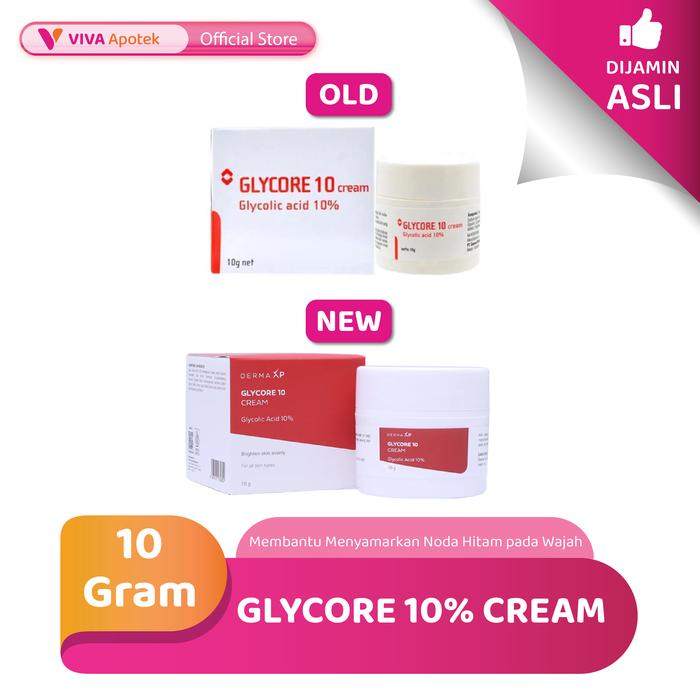 Gambar Glycore 10% Cream untuk Meremajakan Kulit (10 Gram) | Mengatasi Hiperpigmentasi, Bintik Hitam pada Kulit serta Memperbaiki Kelembutan Kulit | Mengandung Bahan Aktif Glycolic Acid dari VIVA APOTEK undefined Tokopedia