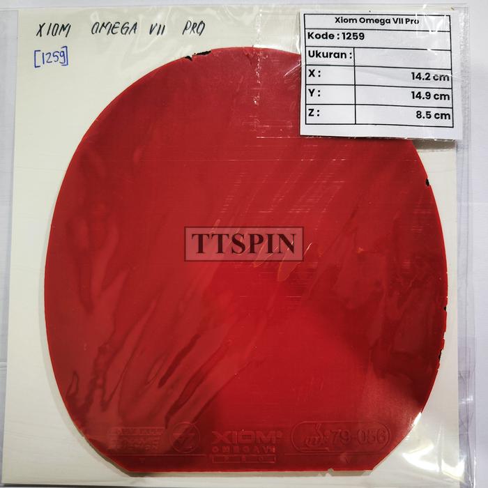 Gambar XIOM Omega VII Pro - Karet Pingpong Tenis Meja Bet Bat Xiom Omega 7 Pro Rubber Table Tennis Secondhand Seken - Merah 1259 dari TTSPIN undefined Tokopedia