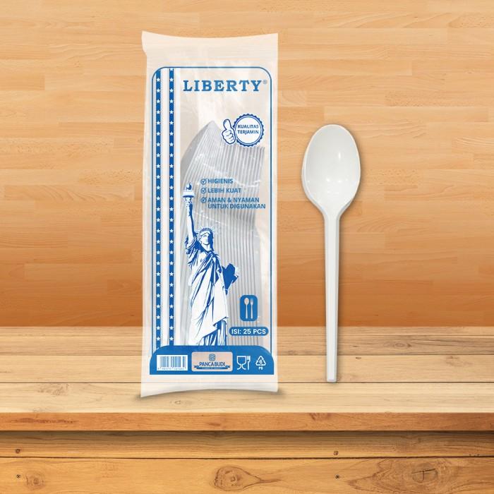 Gambar Sendok Makan Plastik Liberty / Sendok Makan / Sendok Catering - Bening dari PlastikPancaBudiOfficial undefined 2 Tokopedia