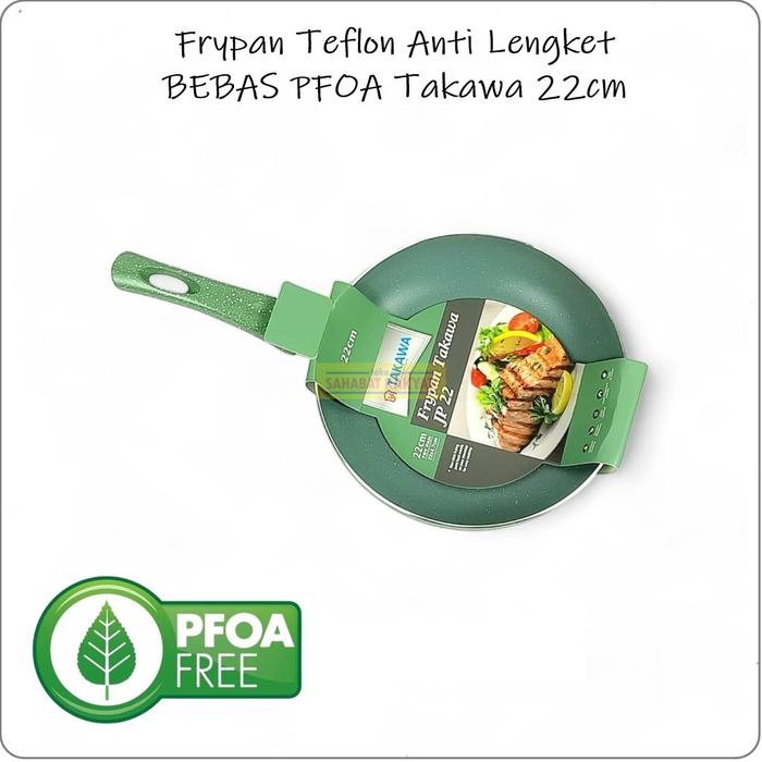 Gambar Frypan Teflon Anti Lengket TAKAWA - JP Hijau 22, Kardus dari Toko Sahabat Rakyat_NEW undefined Tokopedia