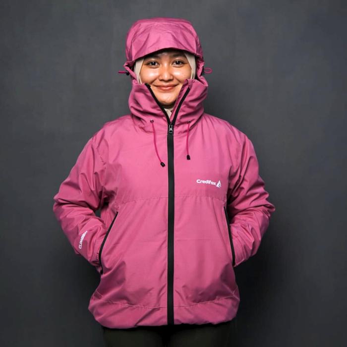 Gambar CREDIFOX Jaket Gorpcore Climber Series - Jaket Gunung Gorpcore - Gorpcore Jacket - MOUVE PINK, XL (65kg-80kg) dari Credifox 0fficial store undefined Tokopedia