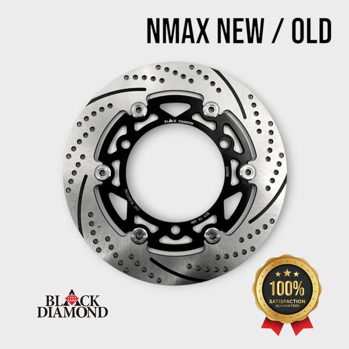 Gambar Black Diamond - Disc Brake 260 mm for Old NMAX / New NMAX Connected Floating Twotone Piringan Cakram Depan Stainless Alumunium CNC + Breket Kaliper - Hitam dari Black Diamond Official Store undefined Tokopedia