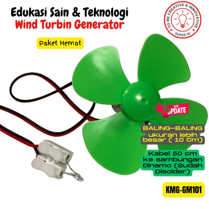 Gambar diy kit Wind Turbine Generator DIY Kit Micro Motor Penghasil listrik tenaga angun sederhana untuk edukasi dari Grosir indah mandiriiiiii undefined Tokopedia