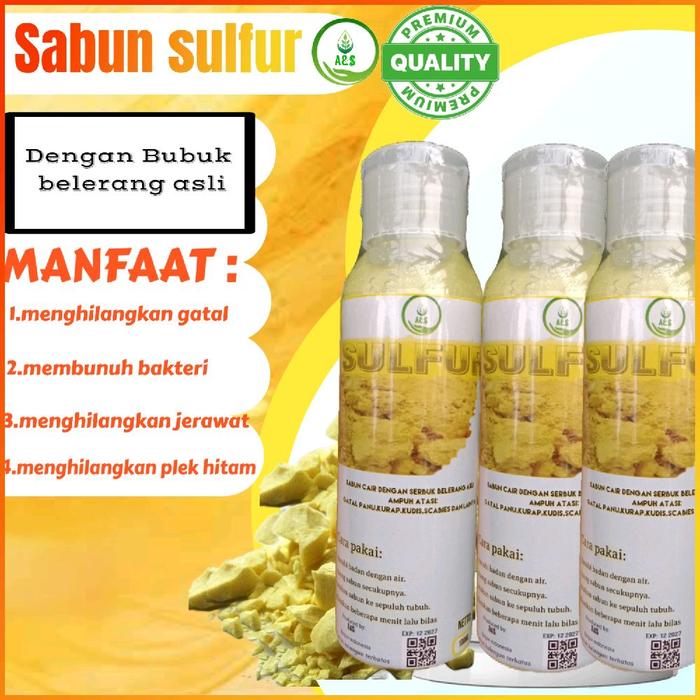 Gambar Sabun Sulfur Dengan Bubuk Belerang Asli 100% Original Gatal Soap Untuk Menghilangkan Gatal Kudis Kurap Dan Lainnya dari my-shop31 undefined Tokopedia