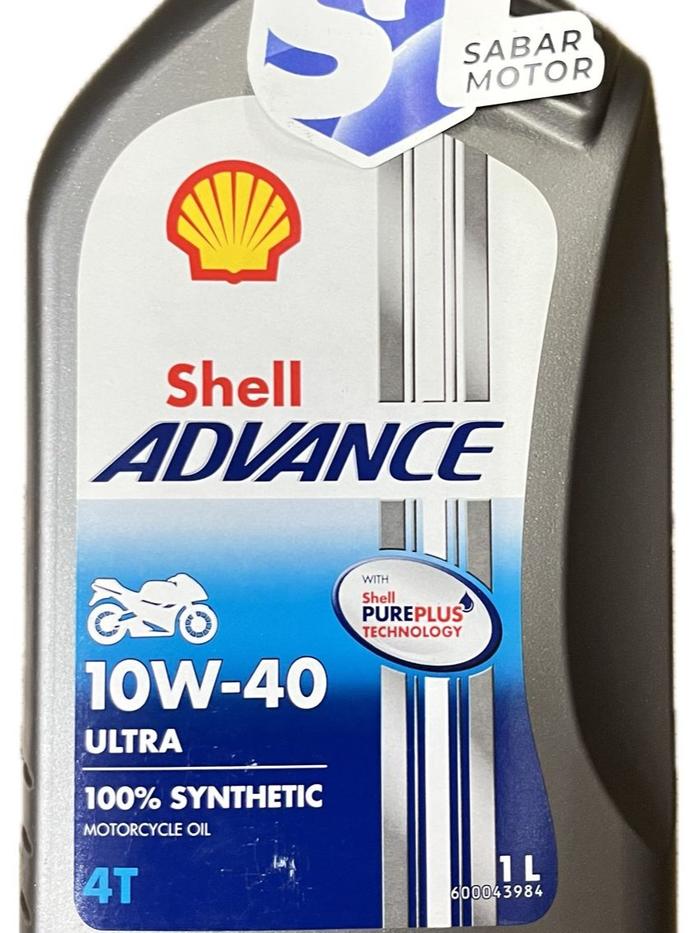 Gambar Shell Advance Ultra 10W - 40 1 Liter Oli Motor Full Synthetic dari Sabar Motor undefined Tokopedia