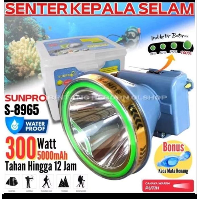 Gambar Sunpro S-8965 300Watt  Senter Kepala Menyelam Cahaya Putih dari nusantara grosir id undefined Tokopedia