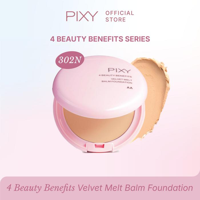 Gambar PIXY 4 Beauty Benefits Velvet Melt Balm Foundation - 302N Beige dari Pixy Official Store undefined Tokopedia