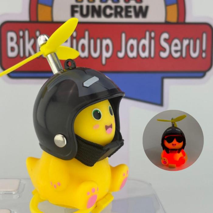 Gambar [FUNCREW Mall]Boneka Neilong / Boneka Neilong Lucu – Aksesoris Motor & Sepeda, Pajangan Kendaraan Bisa Nyala Saat Jalan, Berputar Kena Angin, Unik & Viral - BLACK IRON dari FUNCREW Official Store Kota Administrasi Jakarta Utara Tokopedia