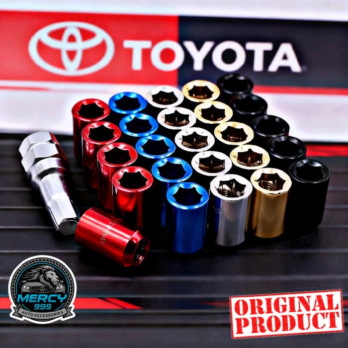 Gambar Suzuki Baleno Hatchback Mur Roda Racing Baut Lugnut Variasi Warna Seneka Anti Maling 16/20 Pcs Bahan Besi Baja Original Product - 16Pcs Chrome+1Kunci dari Mercy999 undefined Tokopedia
