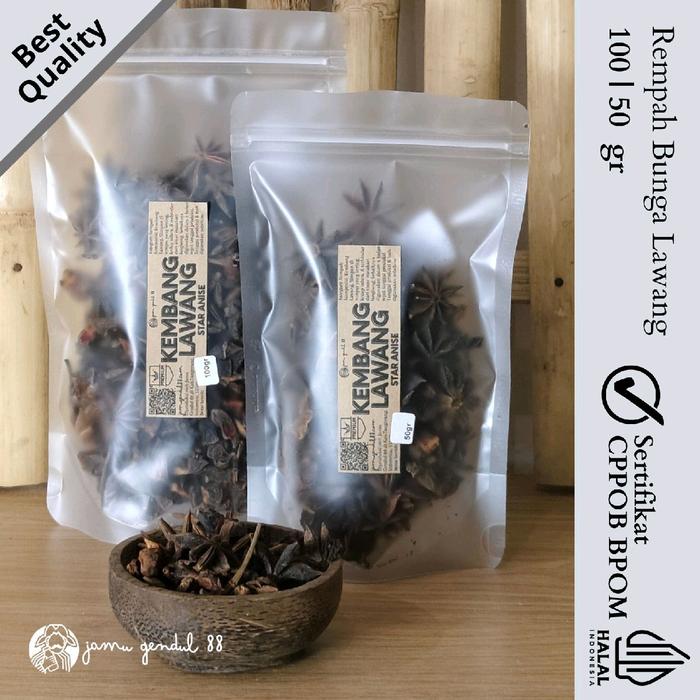 Gambar Kembang Lawang - Bunga Lawang - Star Anise - Ragam Rempah Jamu Gendul 88 - 50 gram dari Jamu Gendul 88 undefined Tokopedia