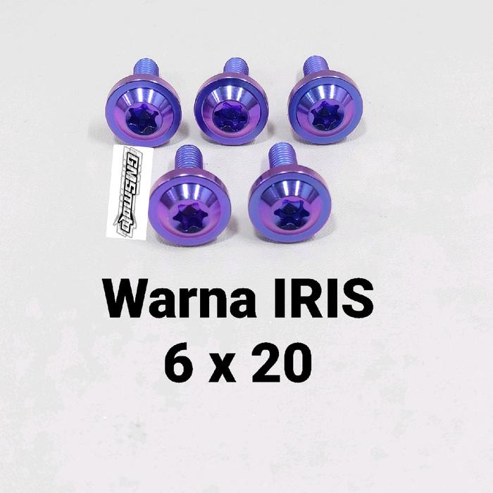 Gambar Baut Titanium 6x20 Untuk Cover Cvt Nmax New dan Aerox New Motorcycle - IRIS dari GMSmoto_NEW undefined Tokopedia