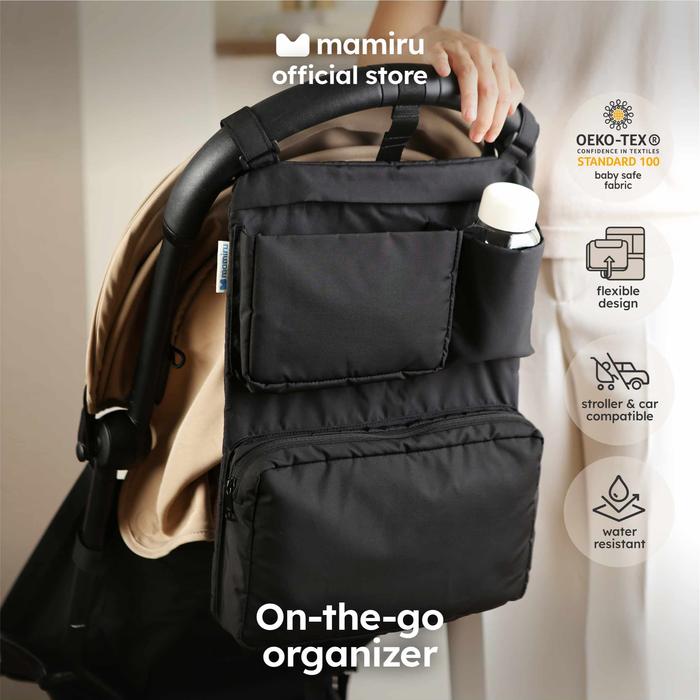 Gambar Mamiru On-The-Go Organizer / Foldable Baby Stroller Organizer / Car Organizer - Black - Product Only dari Mamiru.co undefined Tokopedia