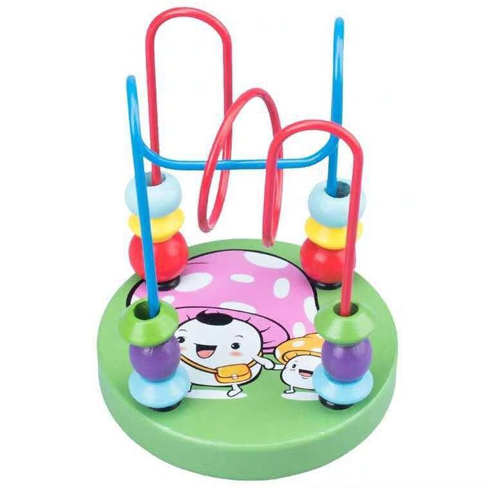 Gambar GS Mini Round Beads Wire Maze game / mainan alur kawat kecil / Alat Hitung Anak - ROUND BEAD JAMUR dari Gallery Style188 undefined Tokopedia