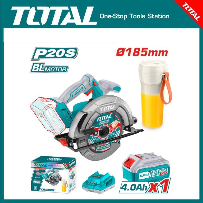 Gambar TOTAL Cordless 2 pcs Combo Kit TOSLI240207 Mesin Gergaji Putar Tanpa Kabel Baterai+Charger FREE Blender Portable dari Total Tools Palem undefined Tokopedia