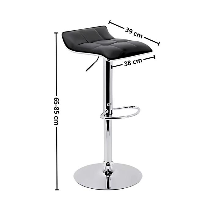 Gambar Kursi Bar Cafe Minimalis Bar Stool Kursi Makan Kursi Kitchenset Multifungsi dudukan Busa Tebal - GD25A1-Hitam dari Unix Store 88 undefined Tokopedia