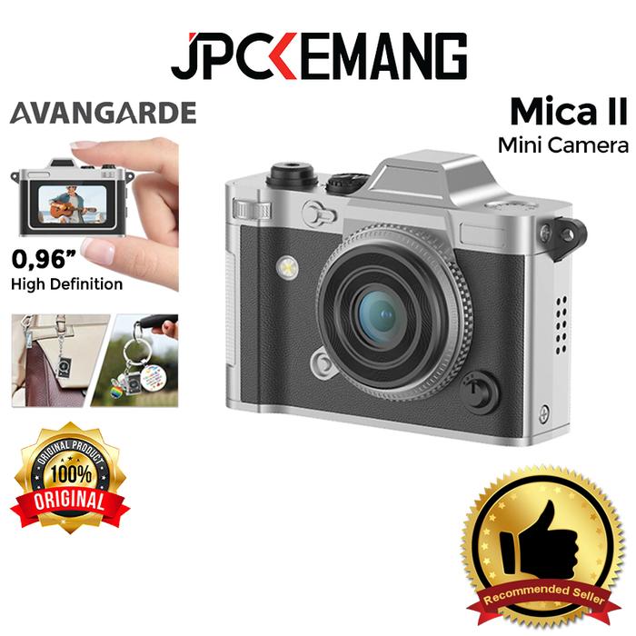 Gambar AVANGARDE MICA II Mini Digital Camera Pocket 1080p Ultra Compact & Instant Transfer Kamera Keychain Original - Black dari JPC Kemang undefined Tokopedia