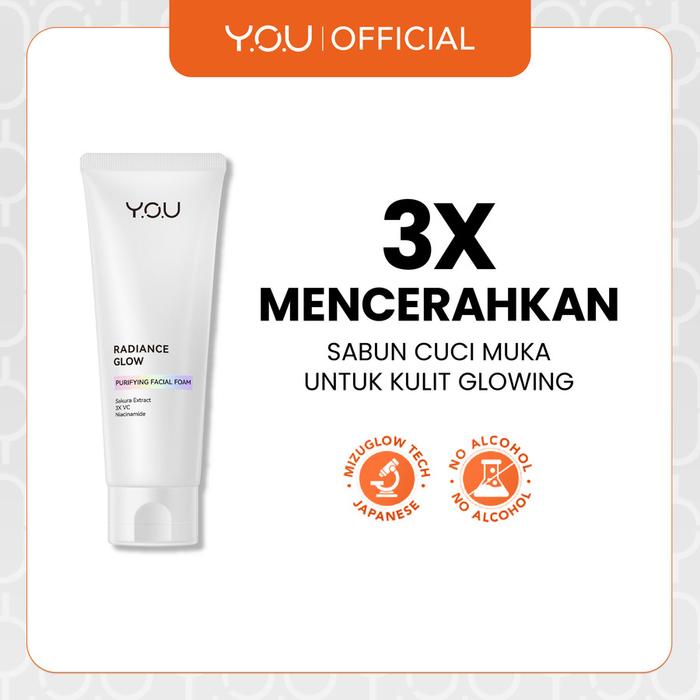 Gambar YOU Radiance Glow Purifying Facial Foam Brightening Vit C Niacinamide dari Surya Cantik Kemilau 4 undefined Tokopedia