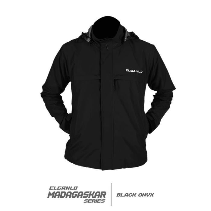 Gambar ELGANLO Jaket Parasut Motor Touring Harian Windbreaker Waterproof Madagaskar Black Unisex - BLACK, S dari ELGANLO undefined Tokopedia