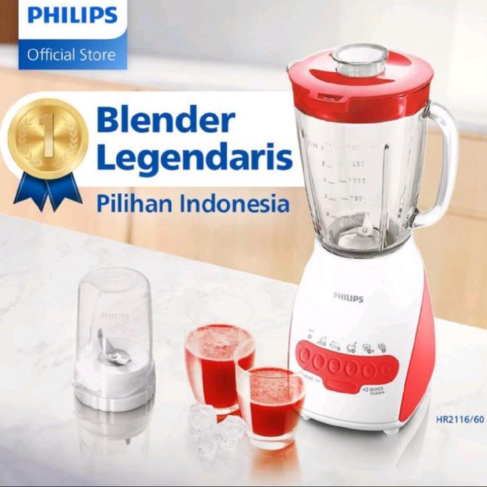 Gambar BLENDER PHILIPS KACA HR2116 GARANSI RESMI dari DALVIN ELECTRONIC undefined Tokopedia