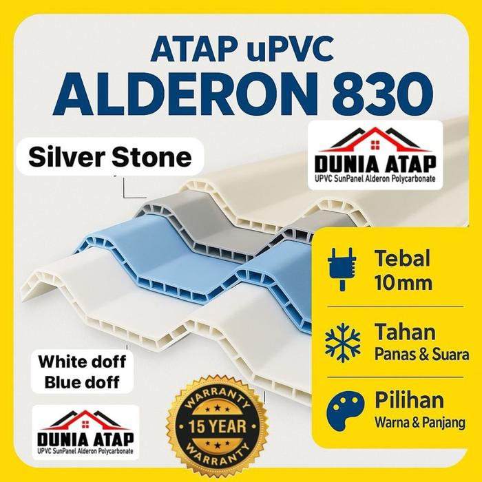 Gambar Atap upvc ALDERON - Biru dari Dunia Atap Jakarta undefined Tokopedia