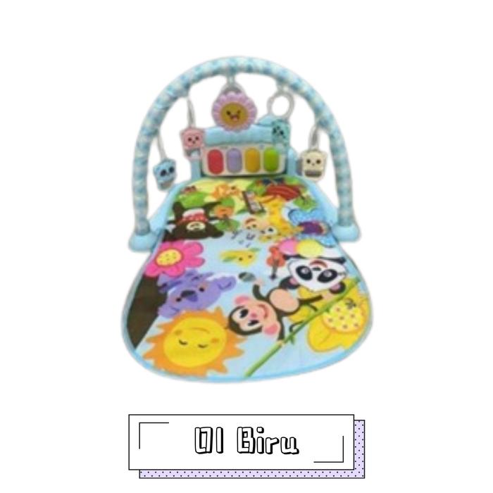 Gambar Pedal Piano Fitness Rack Baby Musical Playgym Bayi Kerincingan Baby Gym babygym-cod - Biru, Karton biasa dari LALABOTO-ID undefined Tokopedia