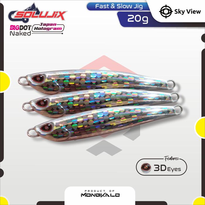 Gambar Umpan Casting Micro Jig 20 Gram Mongkalo SOLUJIX UL Lure 20g Metal Jig Killer - Dot Besar dari Skyviu undefined Tokopedia