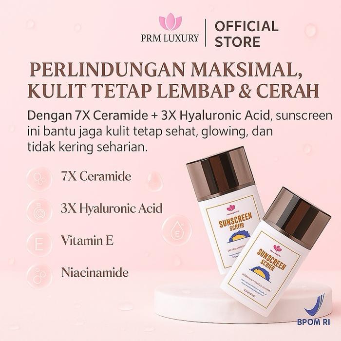 Gambar PRM Luxury All Day Glow Tinted Sunscreen – Sunscreen Serum Glowing + Moisturizer – SPF Aman & Tidak Lengket Berjerawat Berminyak Facial Mencerahkan - natural dari PRM LUXURY.Official Store undefined Tokopedia