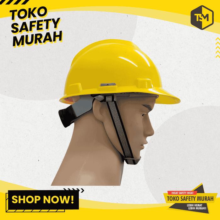 Gambar Helm Topi Proyek AAA + Inner Fastrack + Tali Dagu ISO 9001 - Kuning dari Toko Safety Murah undefined Tokopedia