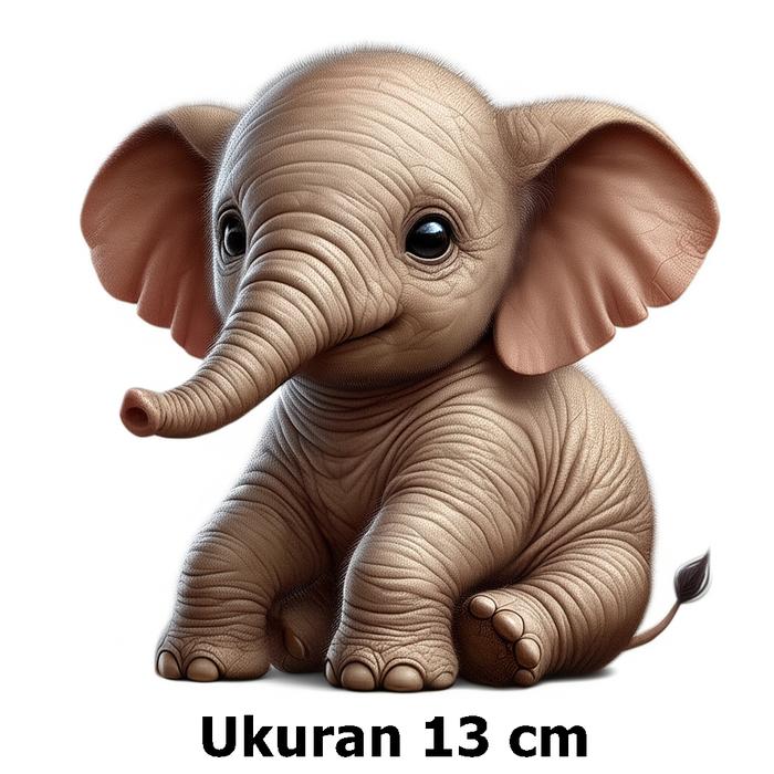Gambar Stiker Gajah lucu menarik ukuran 13 cm anti air sticker hewan untuk motor mobil atau dinding rumah aksesoris dekorasi hiasan rumah Car - Gajah dari BUNGKUS STORE_NEW undefined Tokopedia
