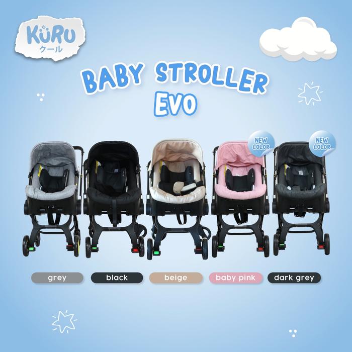 Gambar Kuru Evo 2In1 Baby / Infant Stroller & Car Seat | Kereta Dorong Bayi Viral Fyp dari Store Kholifaf undefined Tokopedia