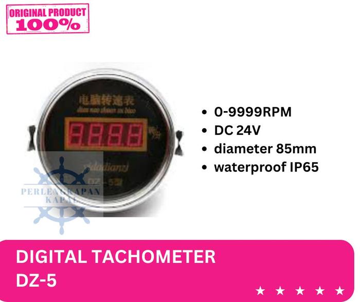 Gambar Digital Tachometer DZ-5/ RPM digital DZ5 / Tachometer 0-9999RPM dari Perlengkapan Kapal undefined Tokopedia