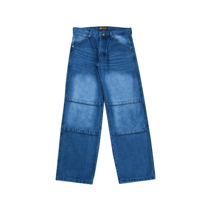 Gambar YSPANTS - CELANA BAGGY JEANS WIDE LEG BLUE SKY WHISKER STRIP Panjang Boyfriend - BIOWASH WHISKER, 28 dari YSPANTS undefined Tokopedia