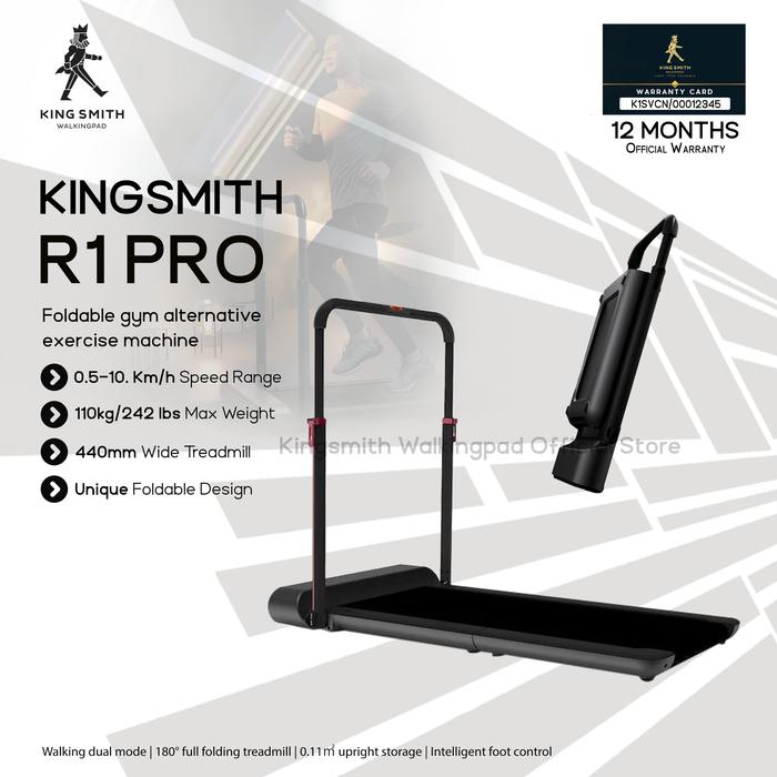 Gambar Kingsmith Walkingpad R1 PRO Smart Foldable Treadmill - Black Red dari Kingsmith Indonesia undefined Tokopedia