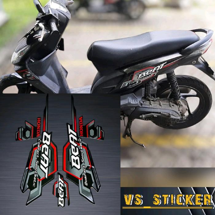 Gambar STRIPING LIST STANDART MOTOR BEAT KARBU 2008 MERAH PUTIH HITAM BIRU OREN PINK Motorcycle SEO - hitam dari Arvaa olshop_NEW undefined Tokopedia