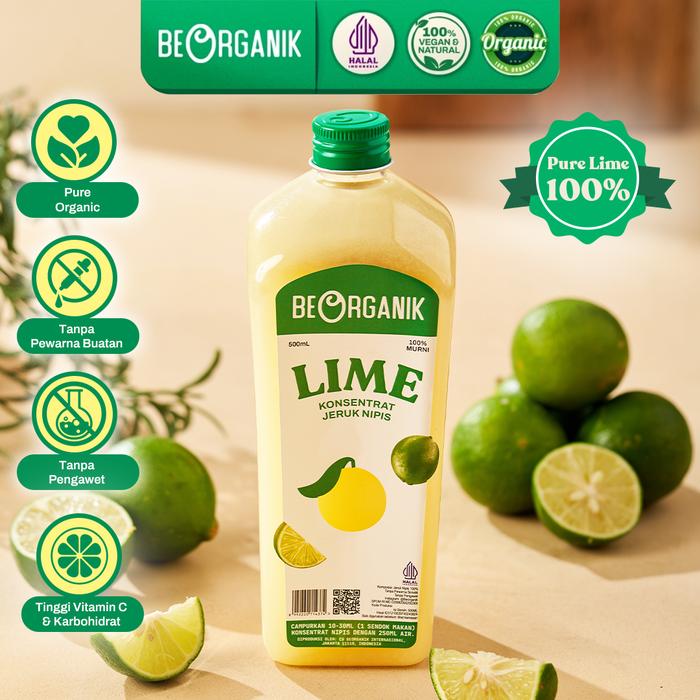 Gambar Sari Jeruk Nipis / Air Jeruk Nipis Murni / Pure Lime Juice 100% - Jeruk Nipis 500 dari Beorganik Store undefined Tokopedia