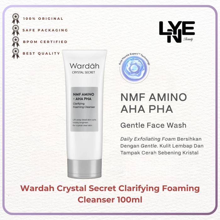 Gambar Wardah Crystal Secret Foaming Cleanser with Natural AHA+PHA 100 ml - Sabun Cuci Muka Mencerahkan dari Lyne Beauty_NEW undefined Tokopedia