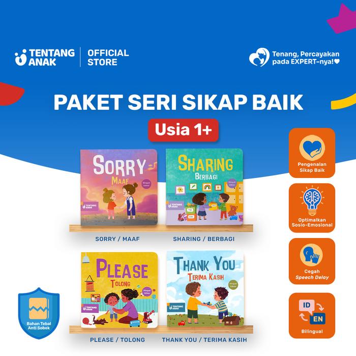Gambar Tentang Anak - Paket Sikap Baik Bilingual | Buku Cerita Anak Bilingual Bergambar Books dari Tentang Anak_NEW undefined Tokopedia