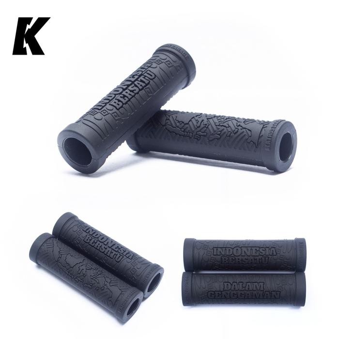 Gambar Katros Garage x Hayaidesu "INDONESIA SATU" - Universal Handgrip - Hitam dari CUSTOMKIT undefined Tokopedia