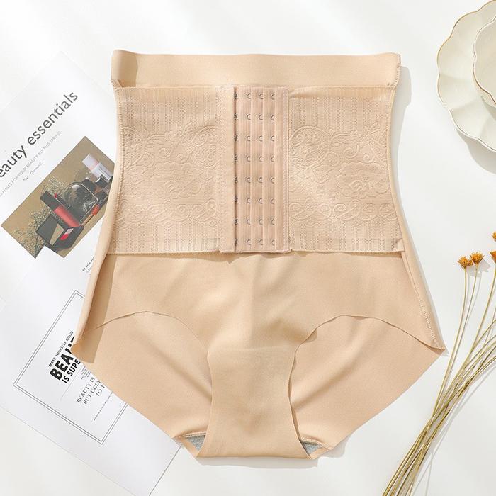 Gambar LOOKIS (COD) BUNDLING 1PCS 2PCSMIX  Celana Dalam Korset 6959 Pengecil Perut Slimming Pants High Waist Pembentuk Tubuh Wanita Pengencang Bokong Shapewear Ramping Wanita Celana Korset Murah - CREAM, M dari LOOKIS undefined Tokopedia